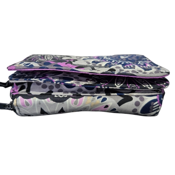 Vera Bradley "Mimosa Medallion" RFID Quilted Crossbody Wristlet - Picture 3 of 7